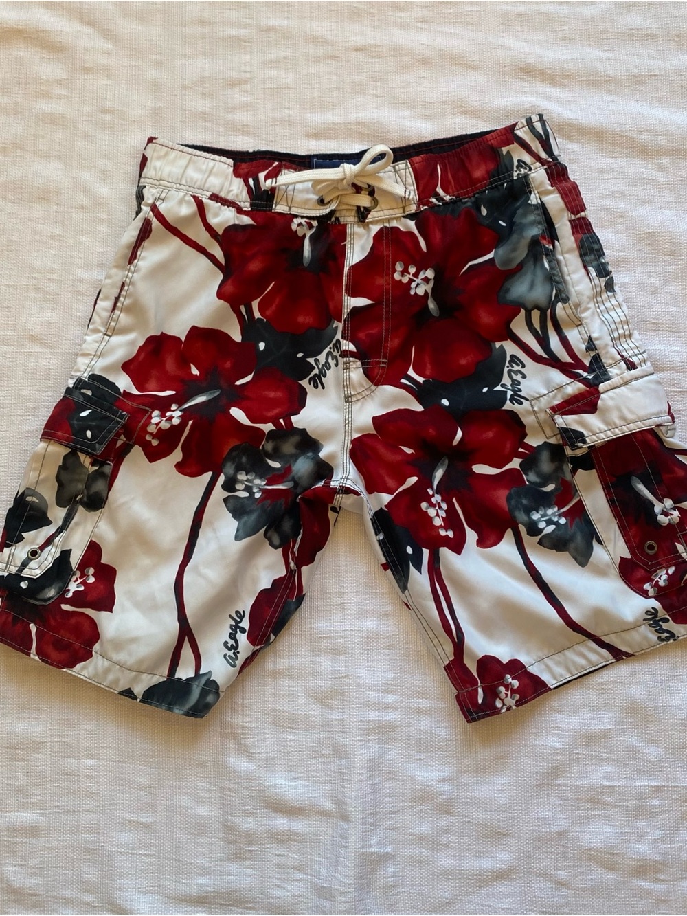 American Eagle Outfitters Men's Swim Trunks Floral Bohemian Board Shorts Medium